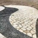 佛山 黄金麻冰裂缝室外铺装效果完美展示