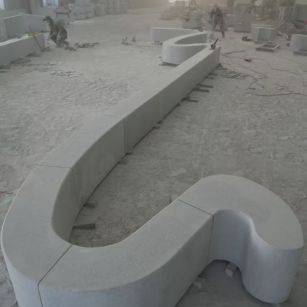 佛山 花岗岩整石坐凳拼装