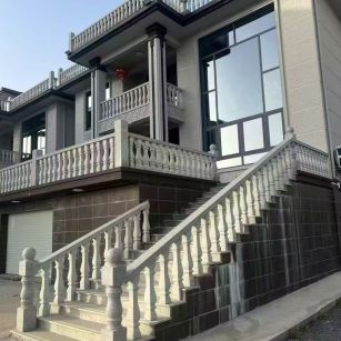 佛山 芝麻白别墅阳台栏杆，楼梯栏杆