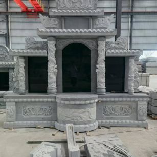 佛山 芝麻灰高档墓碑，土墓，可定制