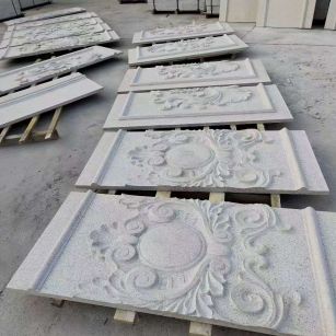 佛山 芝麻白干挂雕花板