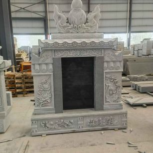 佛山 芝麻灰高档墓碑、土墓，一套也支持定做