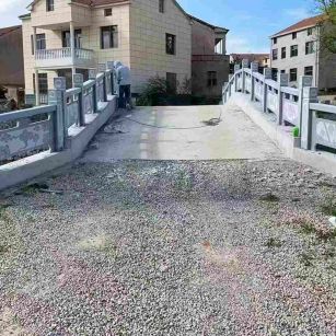 佛山 芝麻灰花岗岩桥栏杆