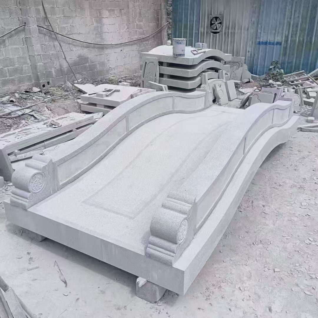 佛山 芝麻灰花岗岩园林景观 小石桥