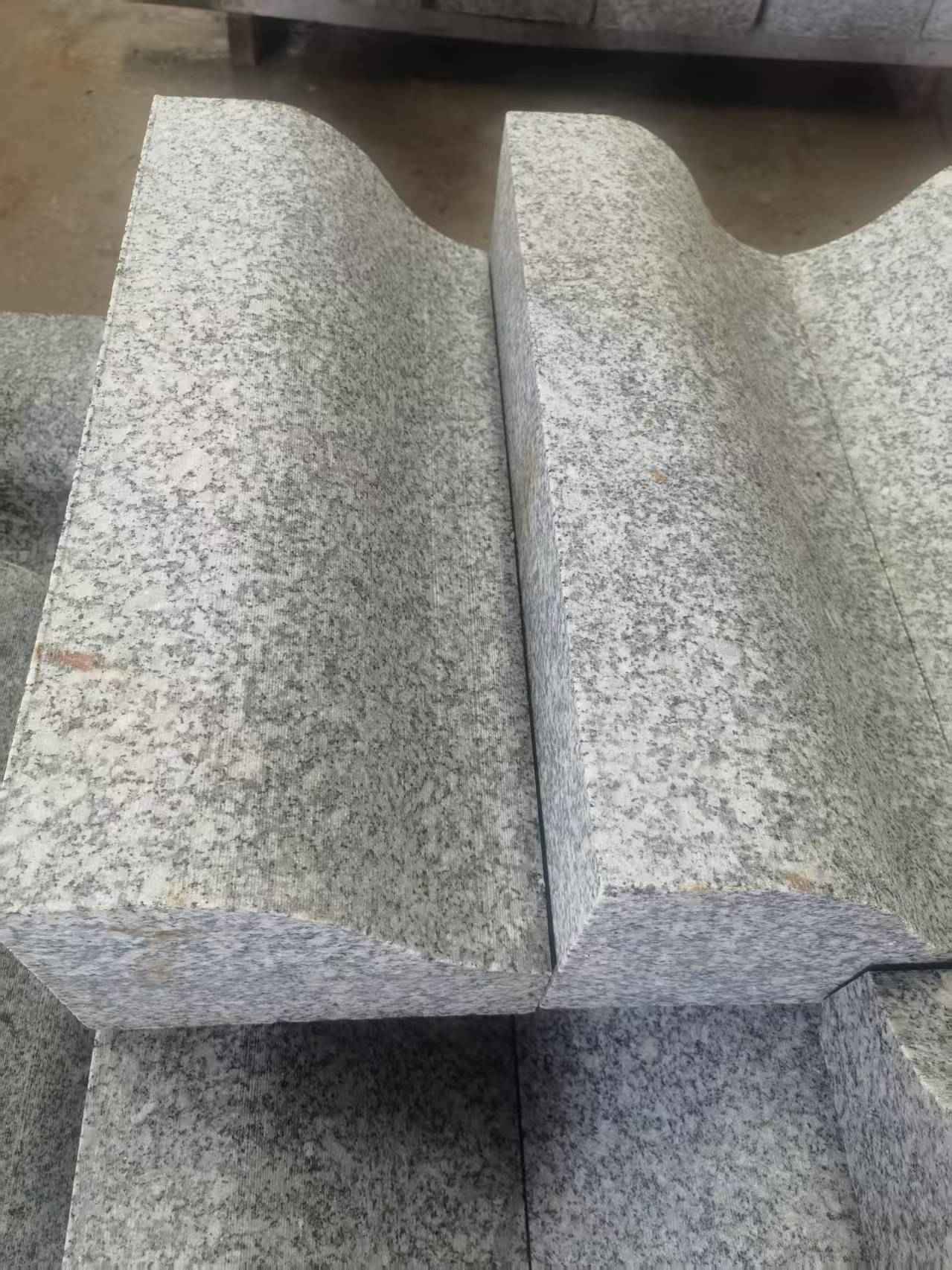 佛山芙蓉白S型拉丝面路沿石