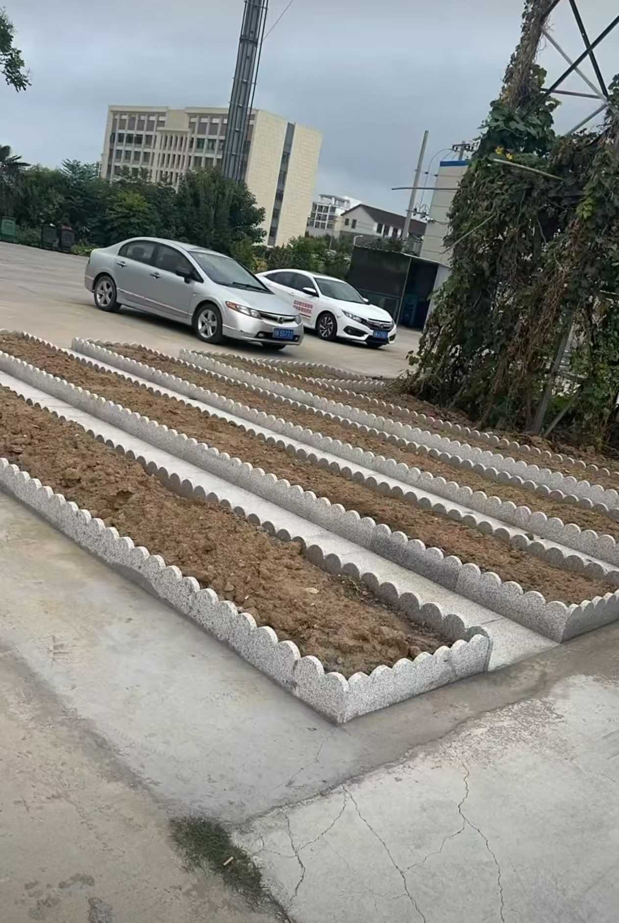 佛山 花边石、花围石、花园石安装效果