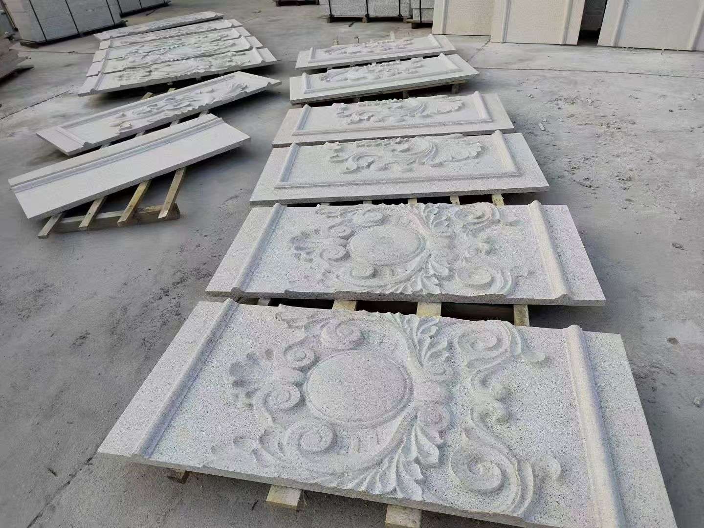 佛山 芝麻白干挂雕花板