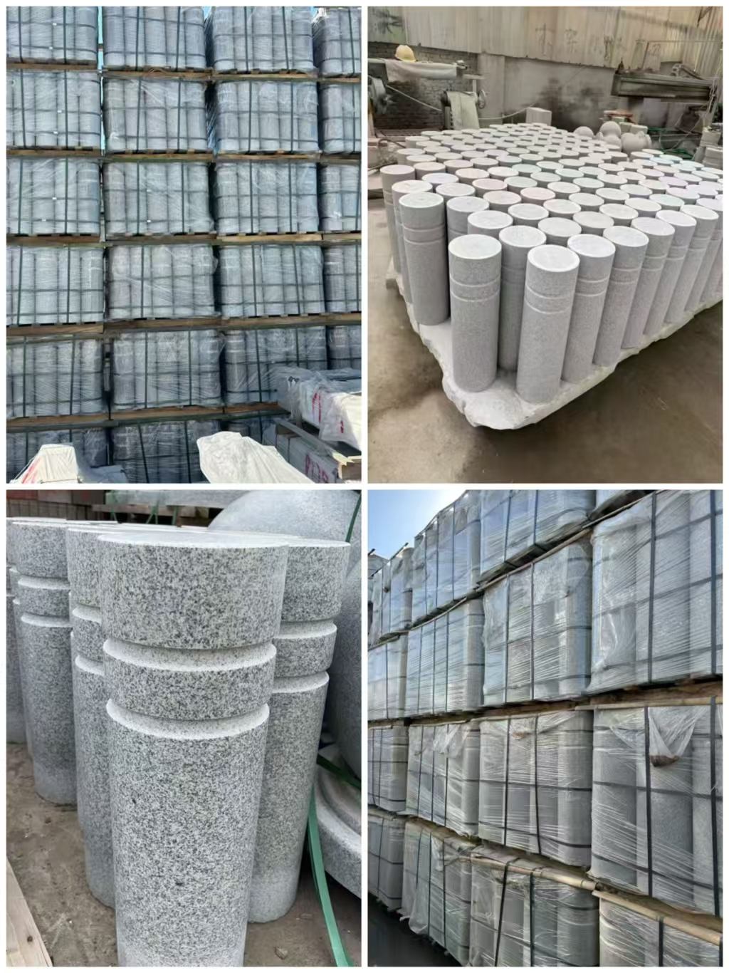 佛山 芝麻白花岗岩挡车柱、隔离柱多少钱